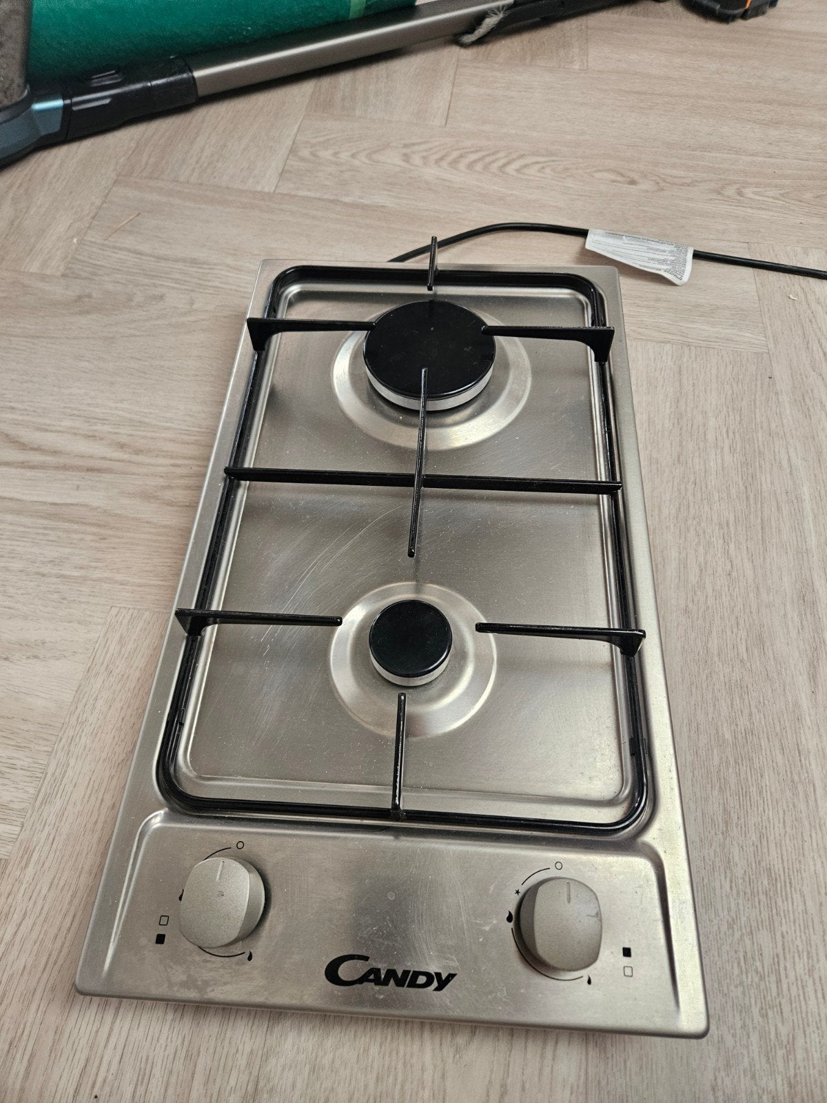 Candy CDG32/1SPX Inbouw Gas Kookplaat - 2 Pitten, Ophalen