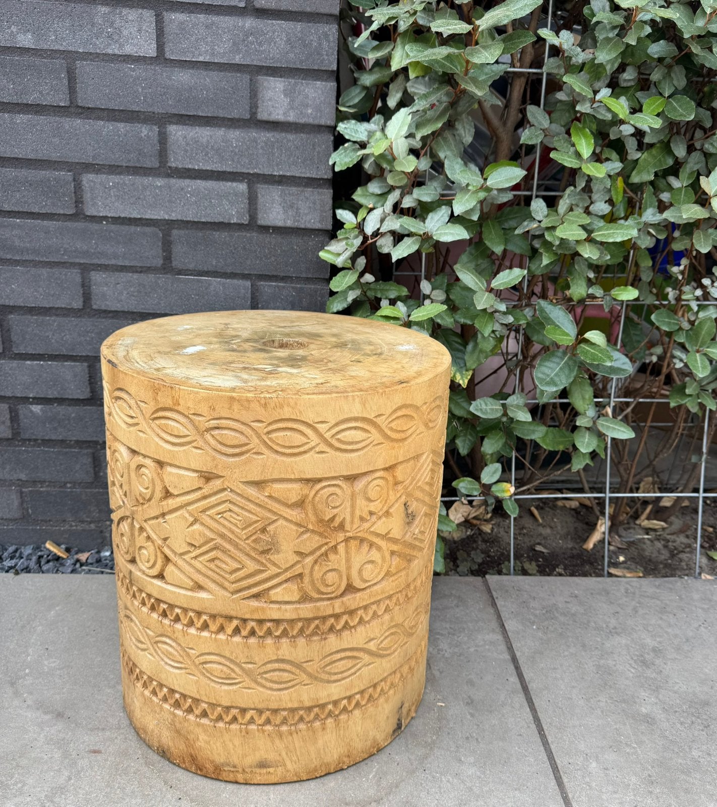 Houten bali boho aisna sklum parasolvoet ibiza indonesisch, Ophalen, Gebruikt, Minder dan 1 meter, Parasolvoet
