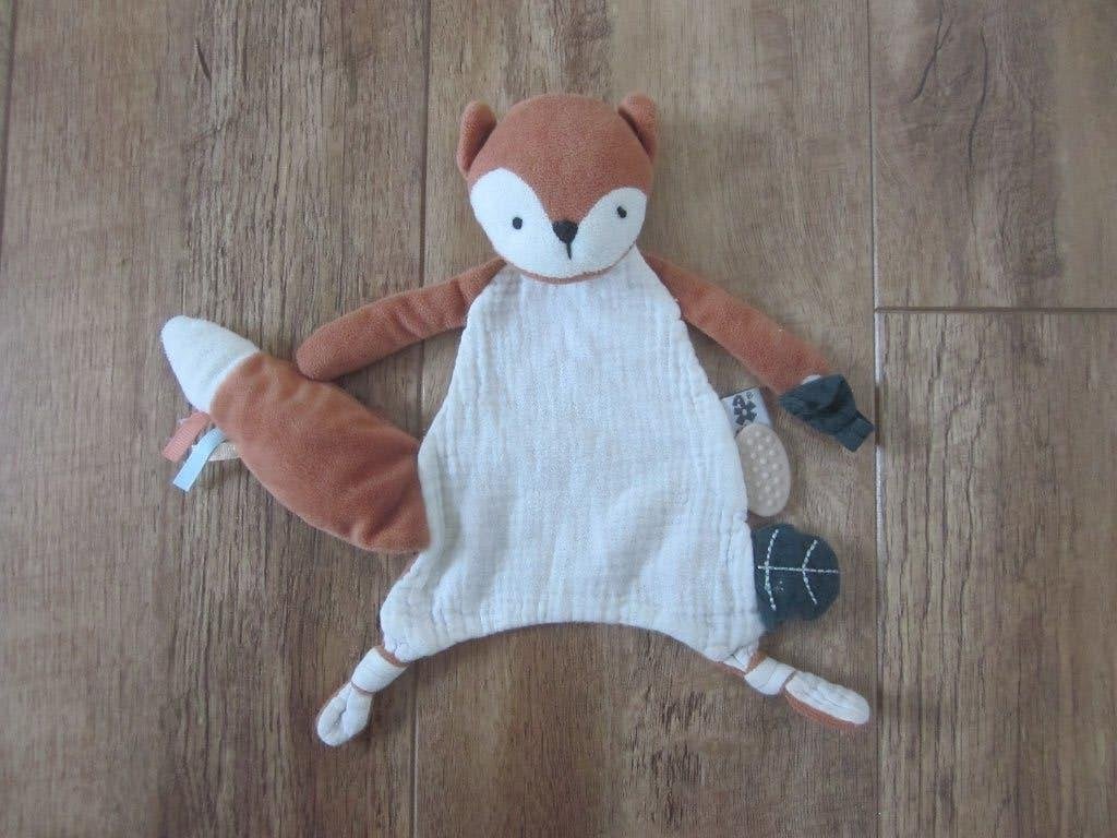 Sebra.Dk superzacht pluche - hydrophile knuffeldoek vos, Overige merken, Interactief, Overige karakters, Ophalen of Verzenden