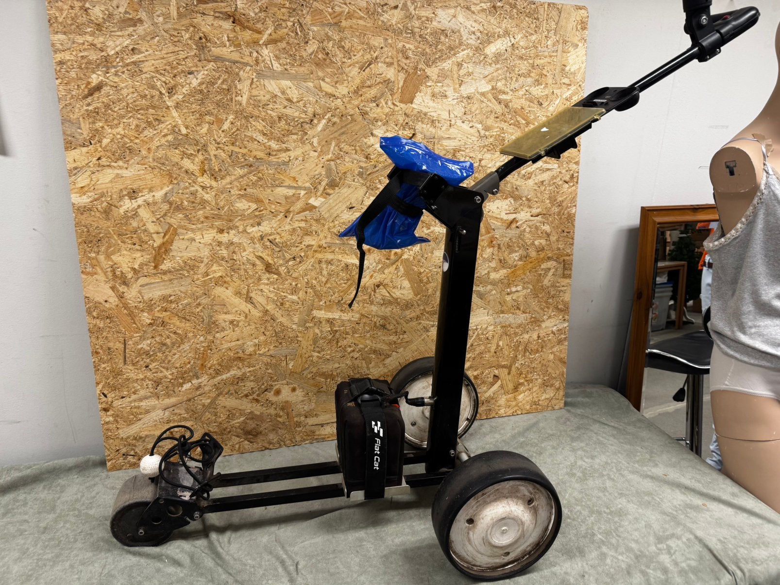 Flat Cat Elektrische Golftrolley Incl Accu&Accessoires -ReK4, Ophalen, Gebruikt, X, Golfkar