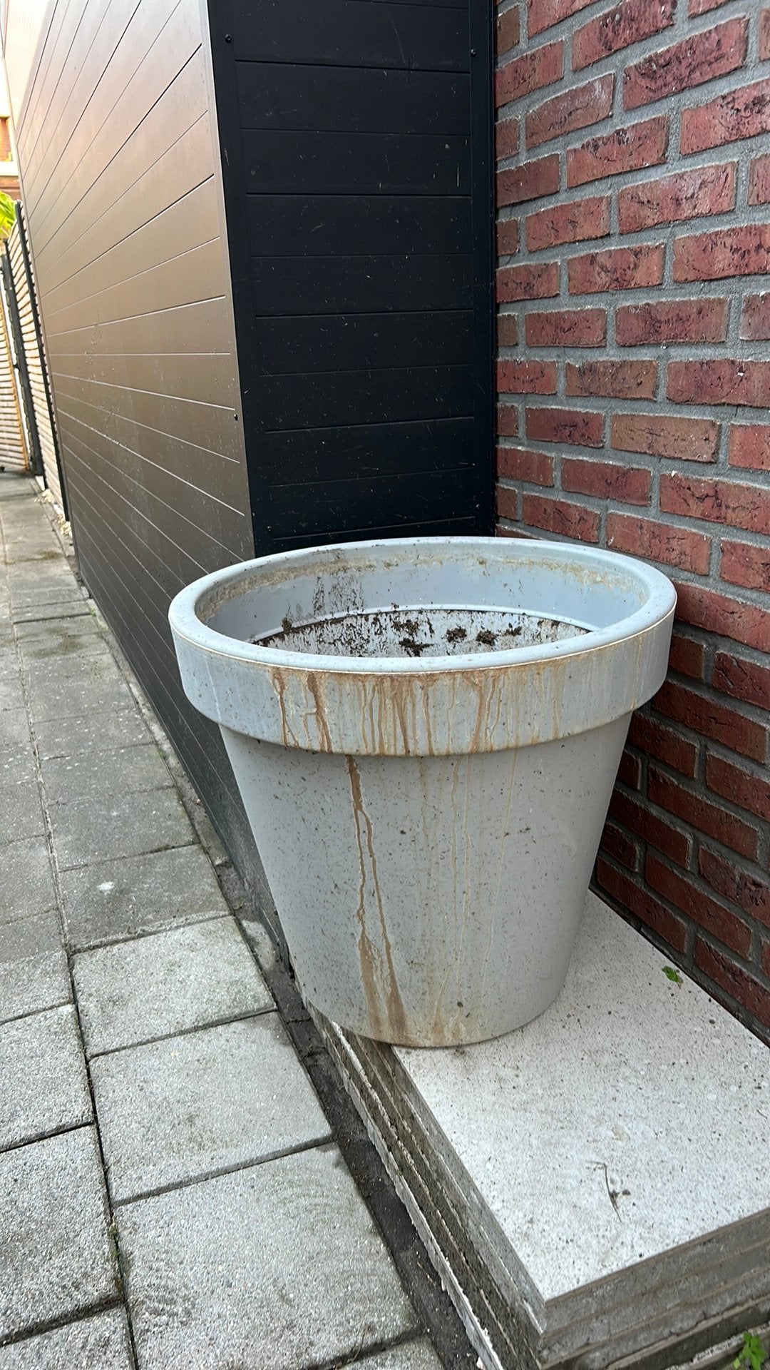 Grote pot GRATIS, Ophalen, Rond, Kunststof