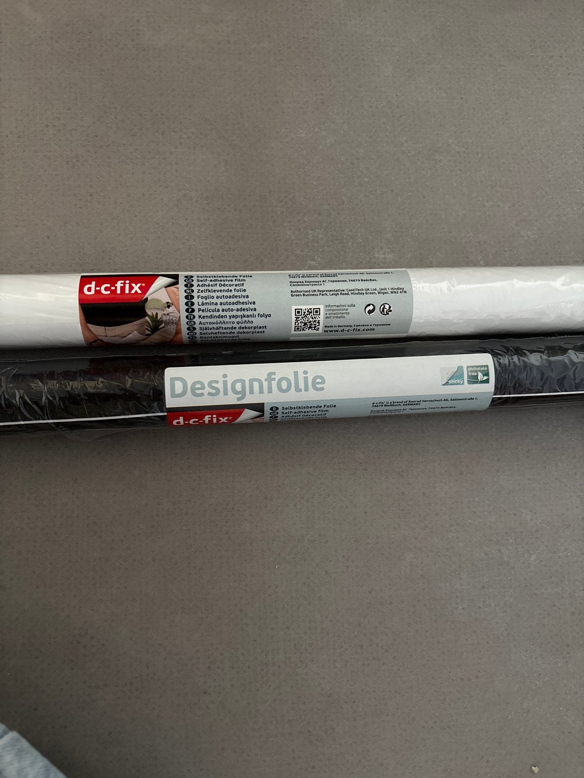 Zelfklevende Design Folie - Mat Zwart & Wit (2m x 67.5cm), Ophalen, Nieuw, Meerkleurig, Kunststof