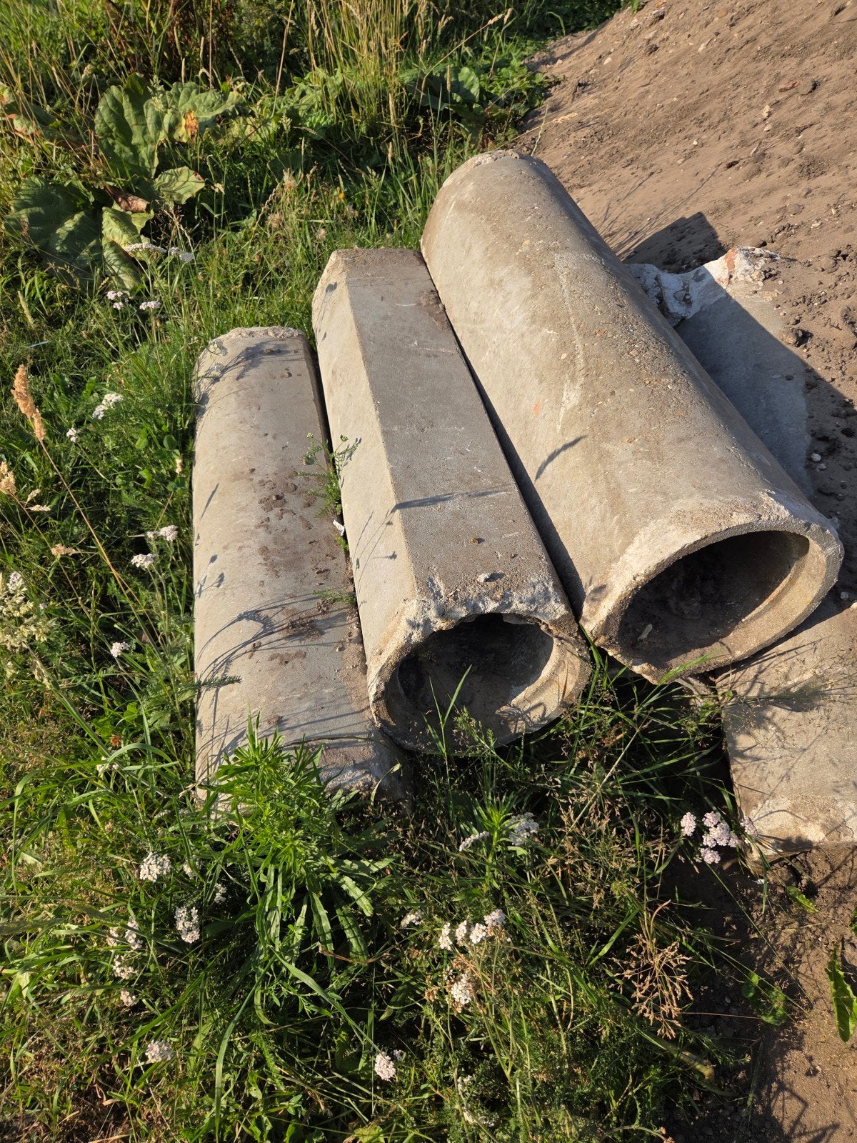 5 Betonbuizen, inwendige diameter 20cm, Doe-het-zelf en Verbouw, Buizen en Afvoer, Ophalen, Overige materialen, Gebruikt, 4 tot 6 meter