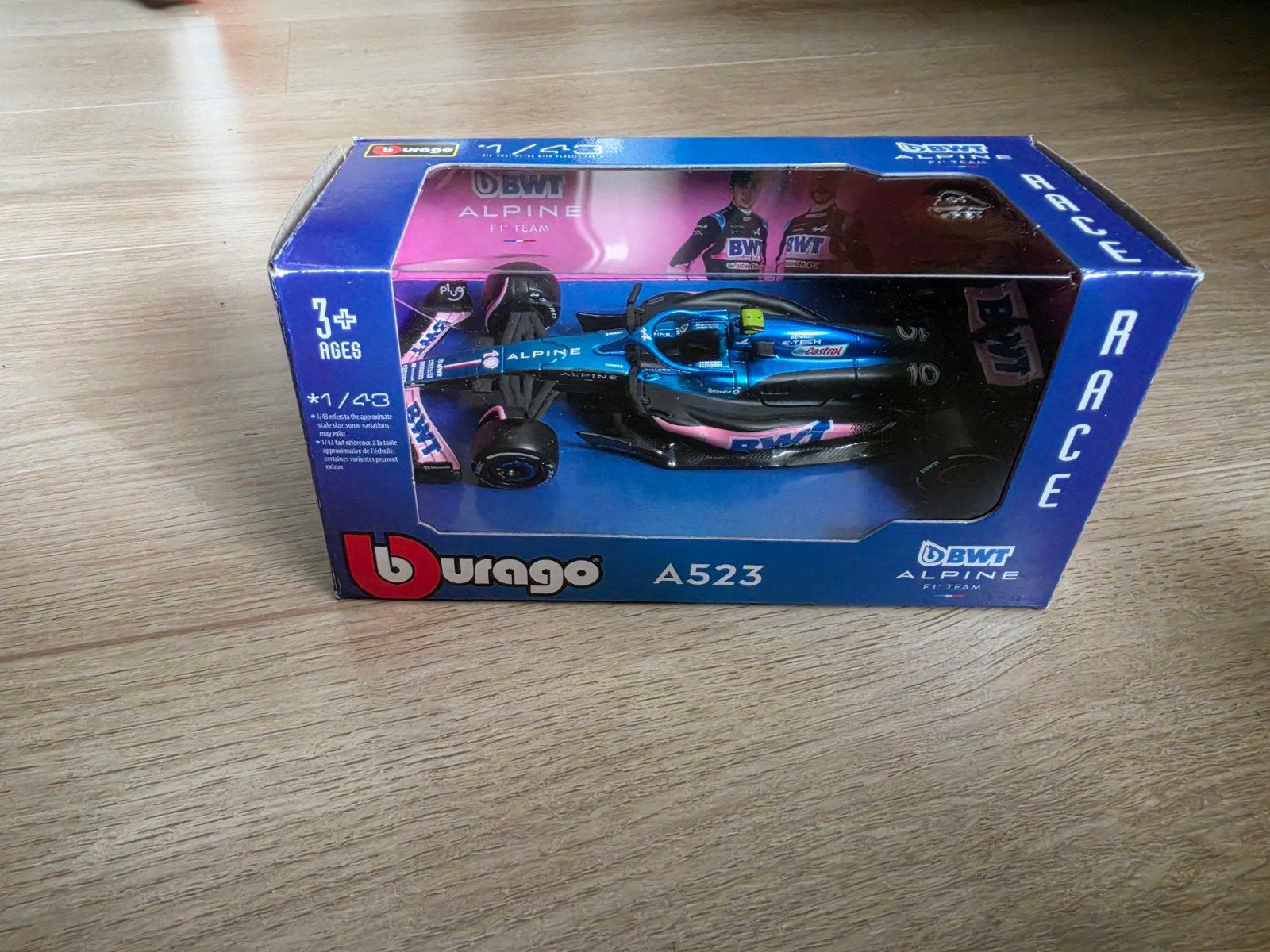 Bburago Alpine F1 Team Race Auto 1:43, Ophalen of Verzenden, Nieuw, Auto, Overige merken