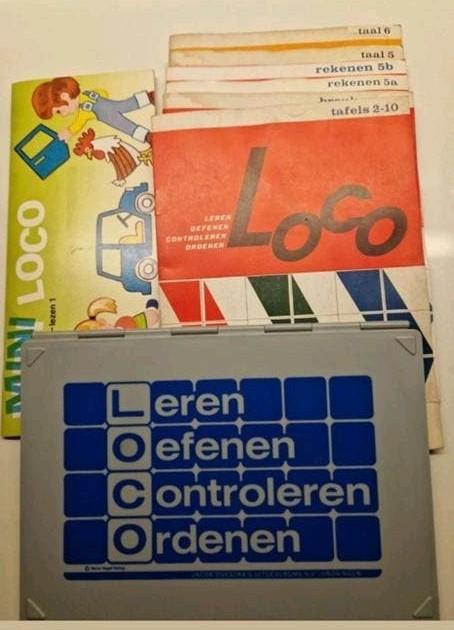 Loco met diverse boekjes, rekenen en taal, Ophalen of Verzenden, Gebruikt, Taal en Lezen