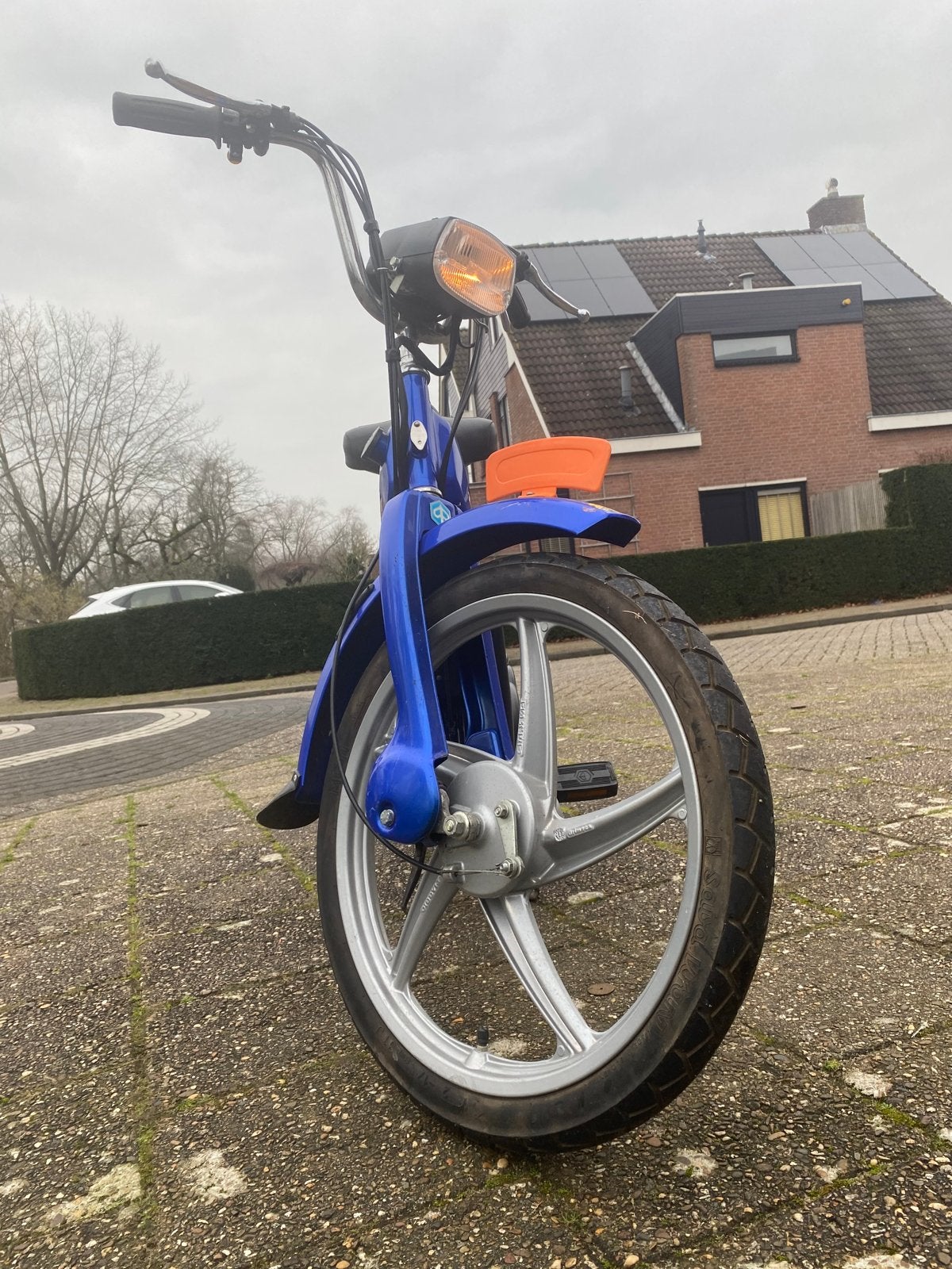 Vespa Ciao - Blauwe snorfiets in goede staat, Fietsen en Brommers, Ophalen, Gebruikt, Maximaal 25 km/u, Ciao