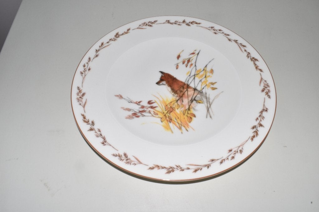 Dinerbord Vos Natuurservies Tettau, Info@detagrijn.com, Overige merken, Nieuw, Ophalen of Verzenden