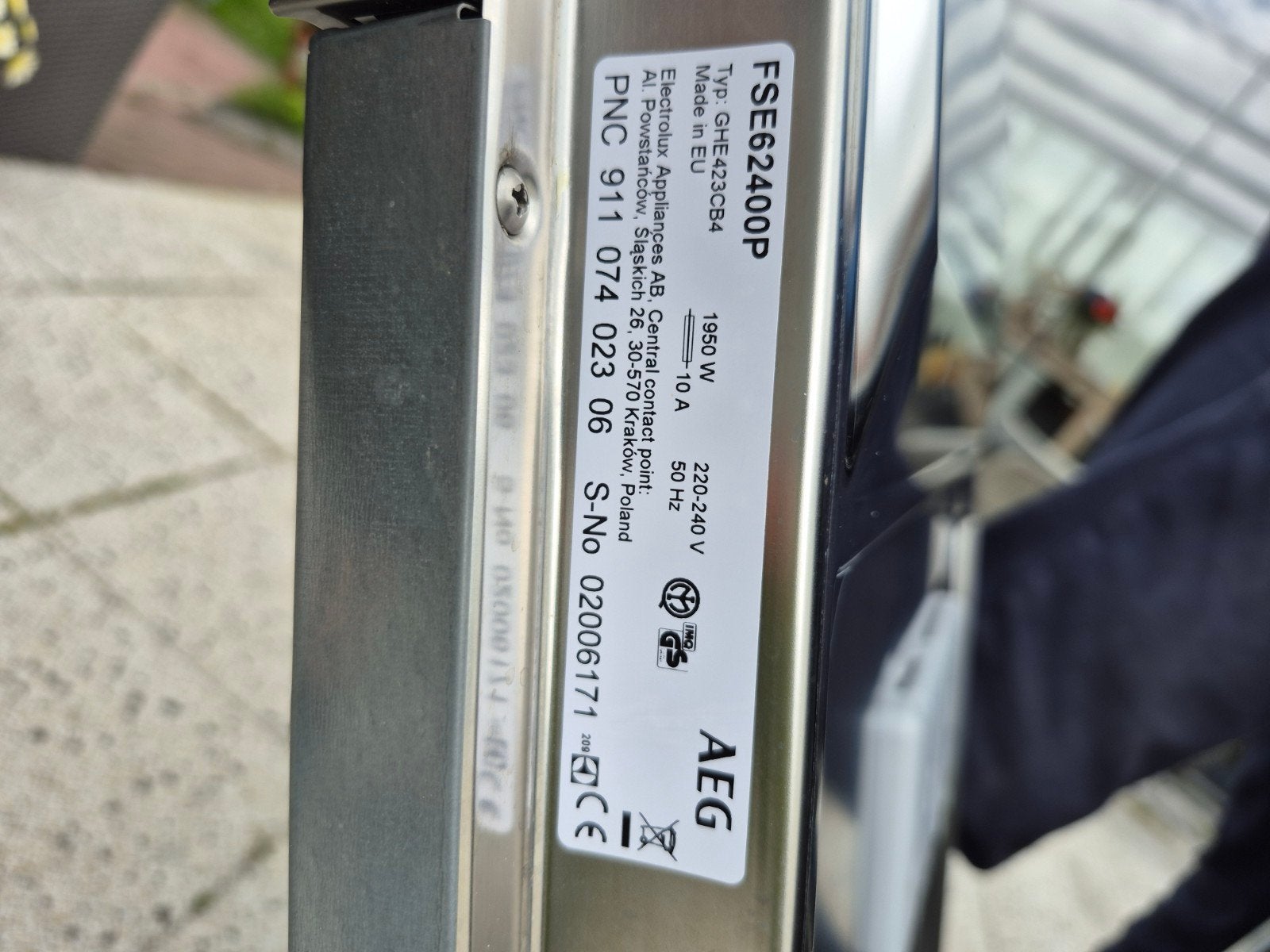 AEG FSE62400P Inbouw Vaatwasser, Ophalen, Zo goed als nieuw, Inbouw, Minder dan 85 cm