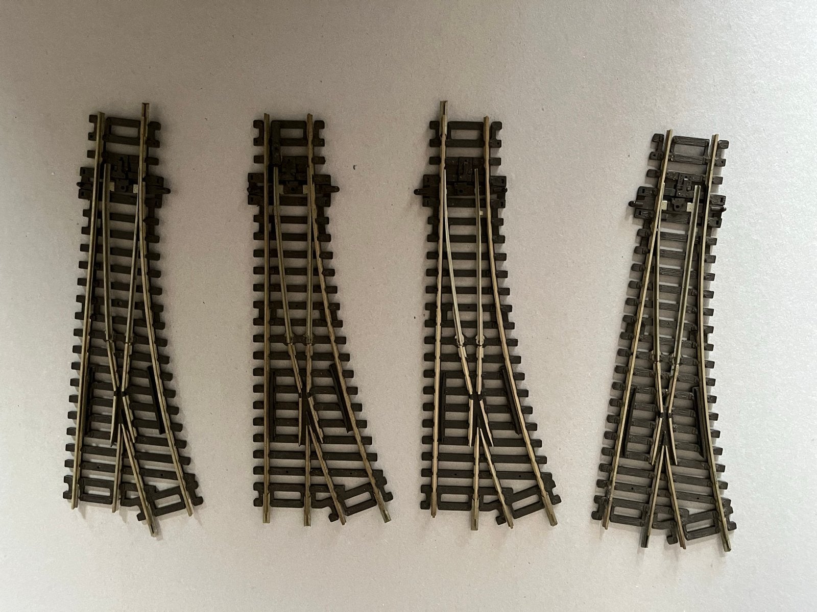 Peco Wissels Links Code 100 - Gebruikt (ca. 16 cm), Overige merken, Gebruikt, Gelijkstroom, Rails
