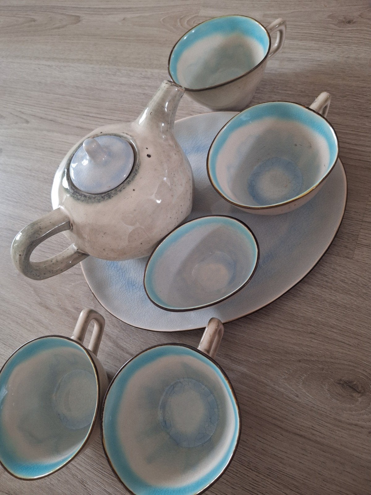 Cosy & Trendy Stoneware theeservies 4 persoons, Overige merken, Keramiek, Ophalen of Verzenden, Zo goed als nieuw