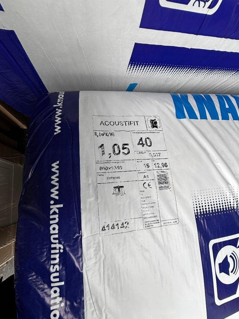 Knauf glaswol, € 30,00 p/rol, Ophalen, 4 tot 8 cm, 10 tot 15 m², Nieuw