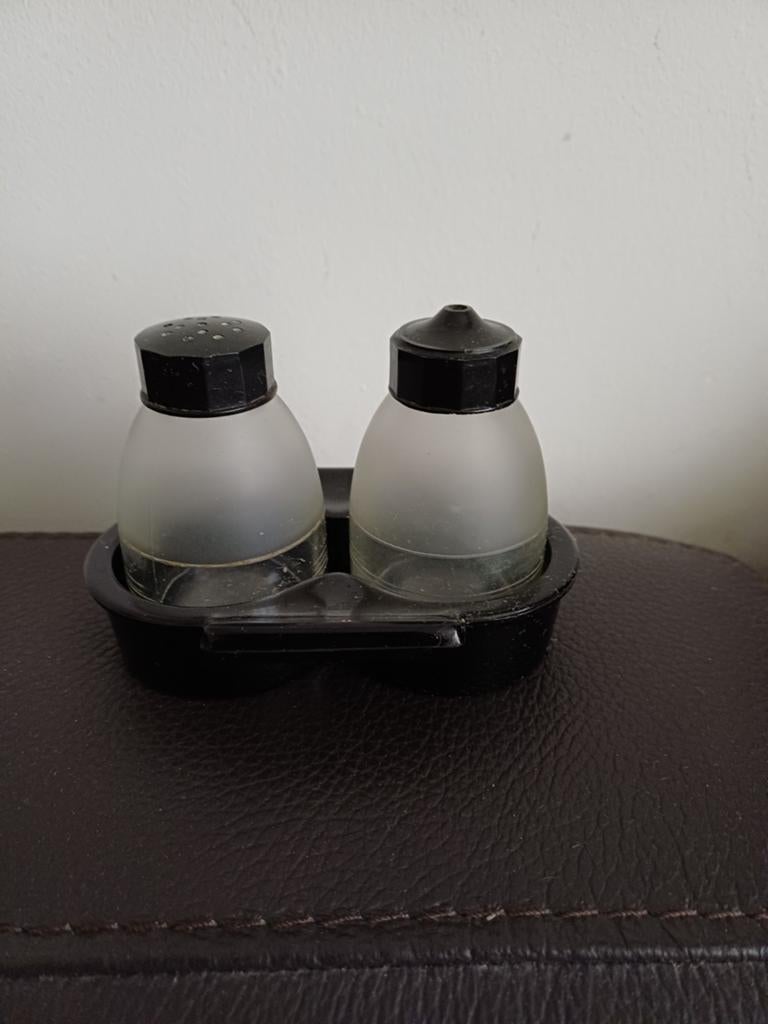 Art Deco Peper- en Zoutstel Leerdam Design Glas A.D. Copier, Ophalen of Verzenden