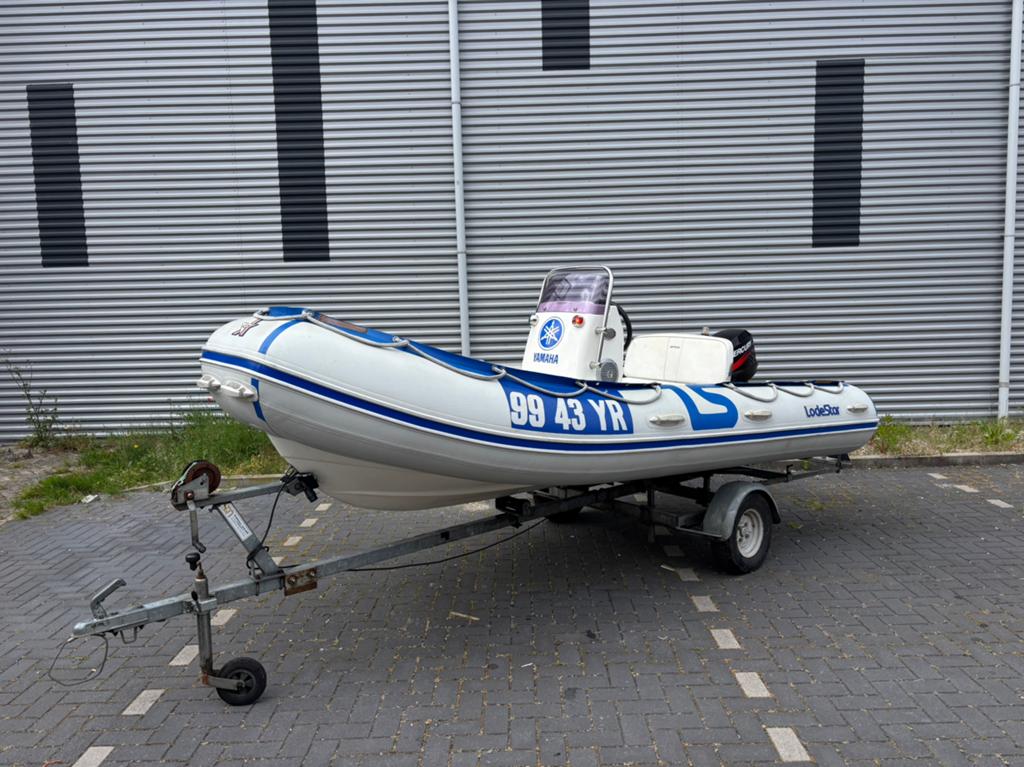 Lodestar Rib 410 met Mercury 25pk, Watersport en Boten, Rubberboten, Gebruikt, Kussens, Lodestar, Ophalen