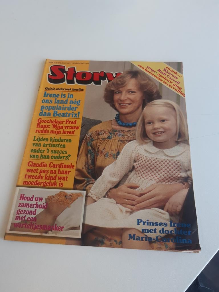 Story 1979. Nr 31 - Prinses Irene. Fred Kaps. Claudia Cardin, Verzamelen, Tijdschriften, Kranten en Knipsels, Ophalen of Verzenden