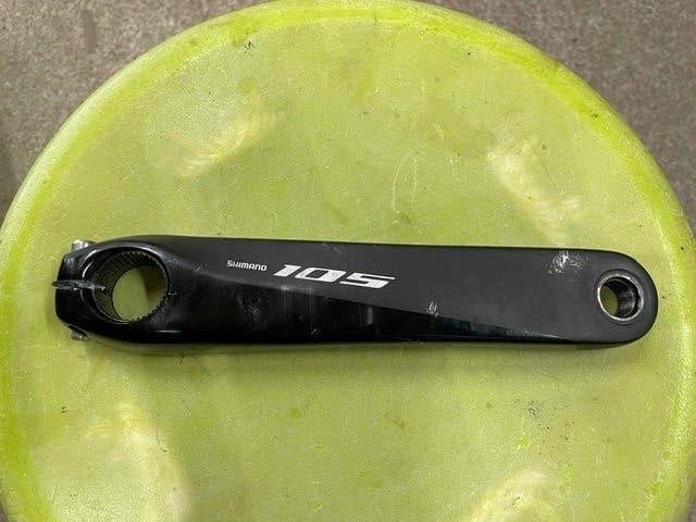 Shimano 105 R7000 crank links 175 mm, Crankstel of Pedalen, Racefiets, Gebruikt, Ophalen of Verzenden