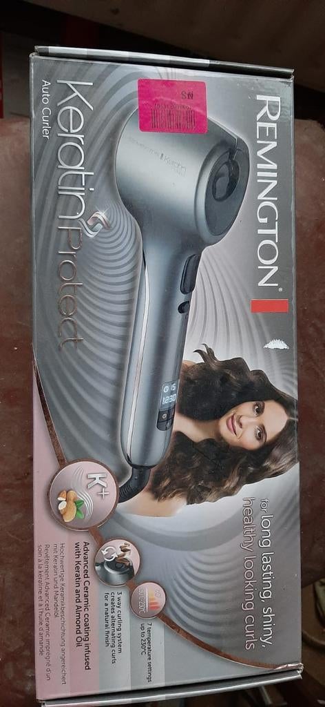 Nieuwe Remington Keratin Protect Auto Curler Krultang, Ophalen of Verzenden, Nieuw, Krultang of Stijltang