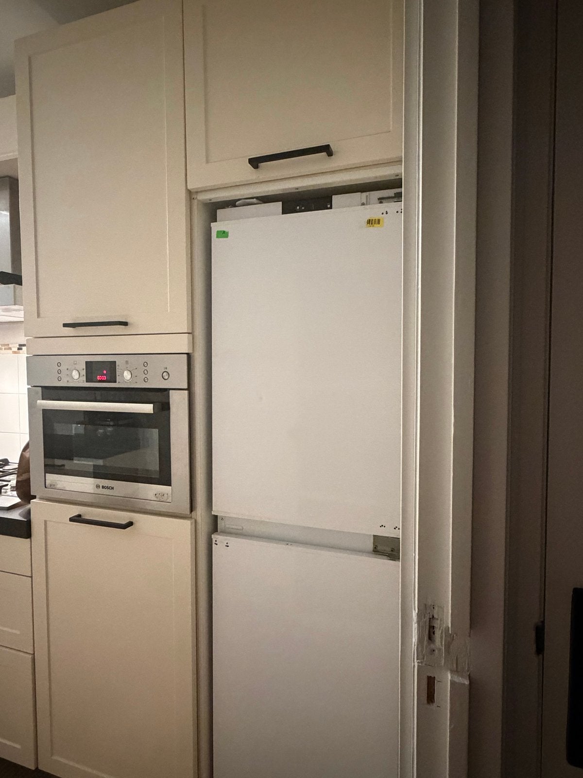 Inbouw koelkast met combi oven Bosch, Ophalen of Verzenden, Gebruikt, 60 cm of meer