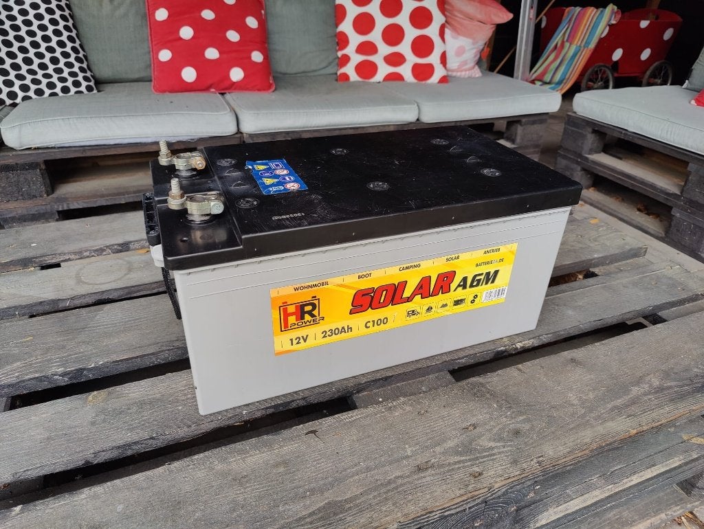 HR-Power Solar AGM accu 230Ah, Ophalen, Zo goed als nieuw