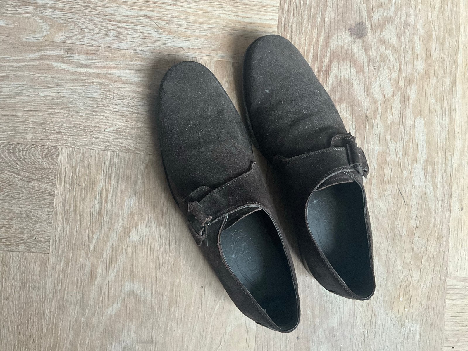 Tod's suède gespschoenen - Maat 8.5, Kleding | Heren, Schoenen, Ophalen, Gedragen, Bruin, Gespschoenen