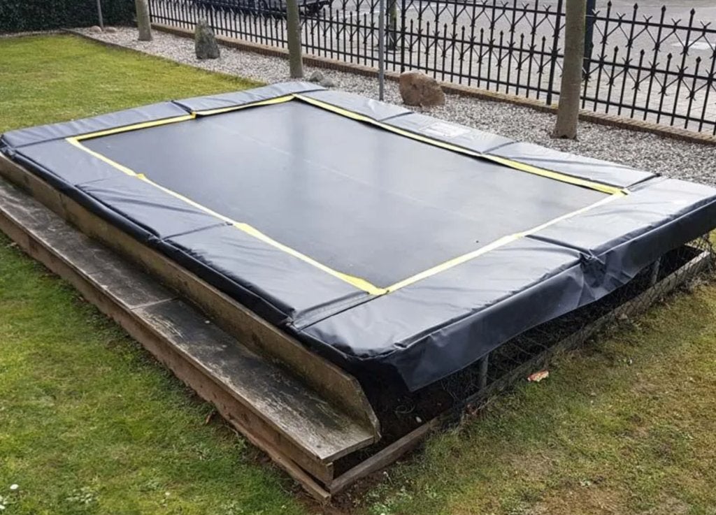 Trampoline rand zgan, Ophalen, Zo goed als nieuw