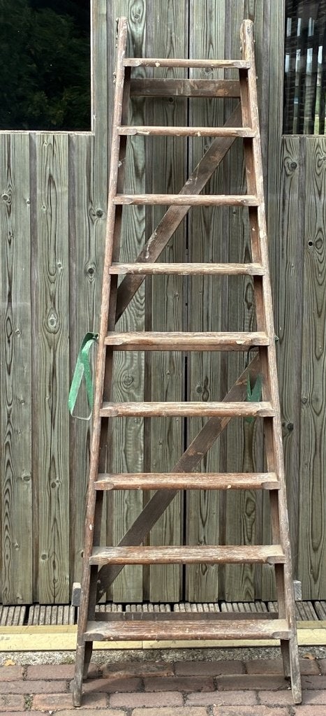 4 houten schilderstrappen schildersladder trap, Ophalen, Gebruikt, Ladder, Minder dan 2 meter