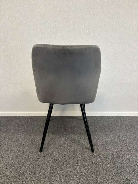 Landelijke stoelen met Velours stof grijs, Niet ingevuld, Gebruikt, Niet ingevuld, Ophalen of Verzenden