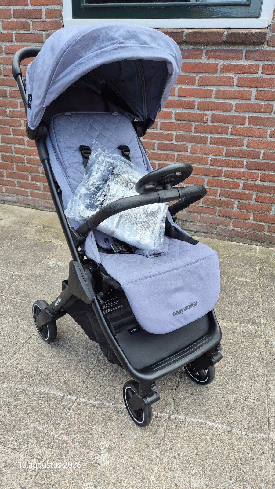 Easywalker Jackey buggy, Ophalen, Zo goed als nieuw, Verstelbare duwstang