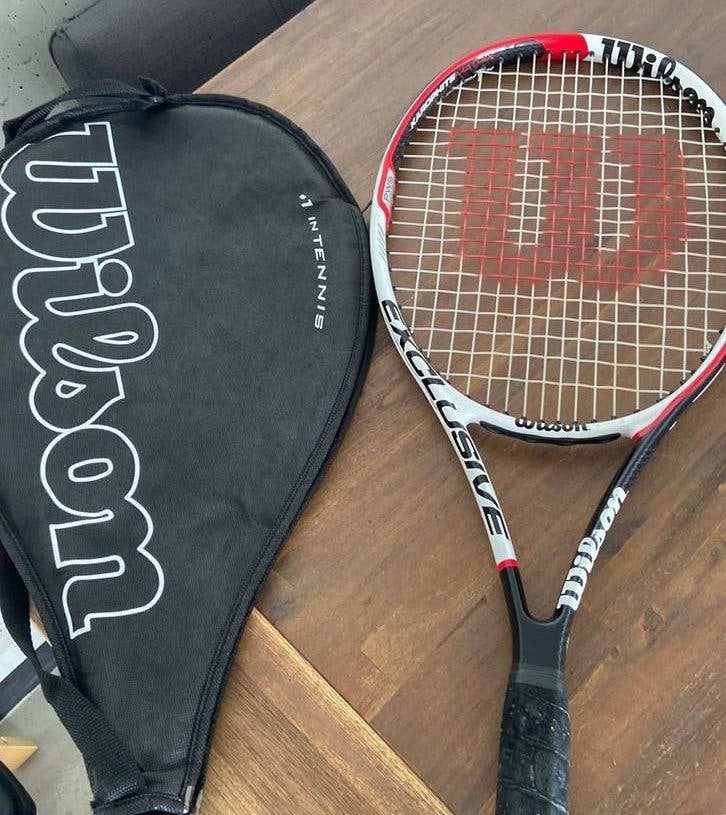 Wilson karophite matrix tennis racket zgan incl tas L4, Sport en Fitness, Tennis, L4, Ophalen of Verzenden, Zo goed als nieuw