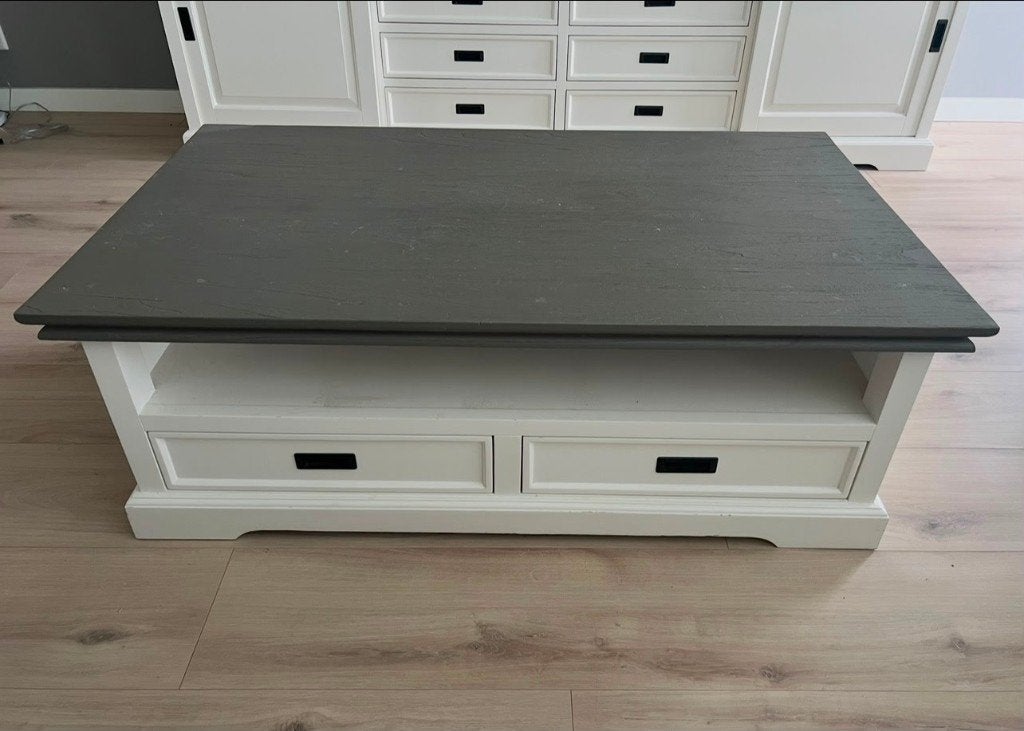 Salontafel Riverwoods - ClearWhite/Rustic Grey, Huis en Inrichting, Tafels | Salontafels, Ophalen, Gebruikt, 100 tot 150 cm, 50 tot 100 cm