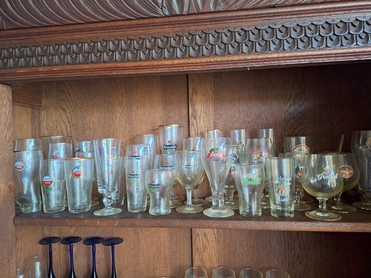 Fraaie verzameling glazen, Ophalen of Verzenden, Zo goed als nieuw, Bierglas