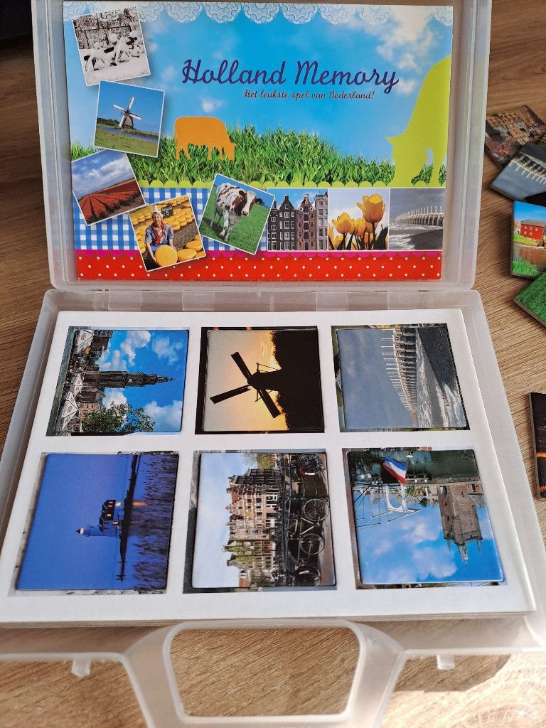 Memory (holland), Hobby en Vrije tijd, Gezelschapsspellen | Bordspellen, Vijf spelers of meer, Ophalen of Verzenden, Zo goed als nieuw