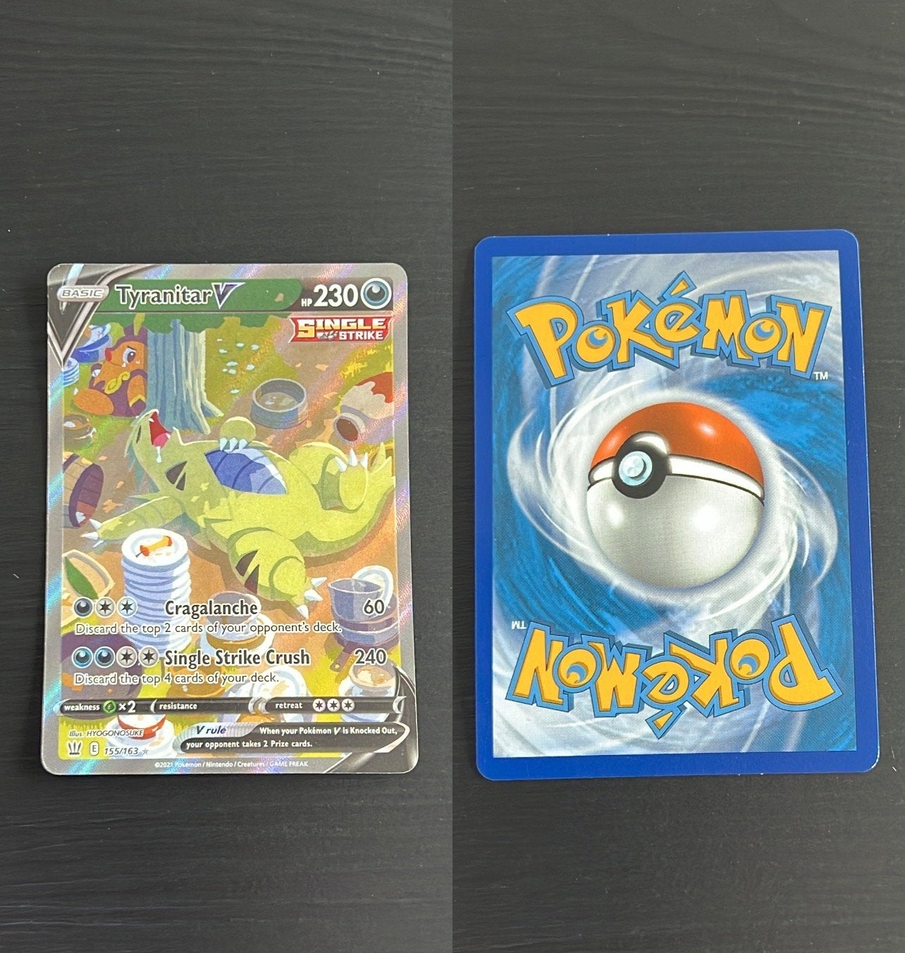 Tyranitar V | 155/163, Verzenden, Zo goed als nieuw, Losse kaart