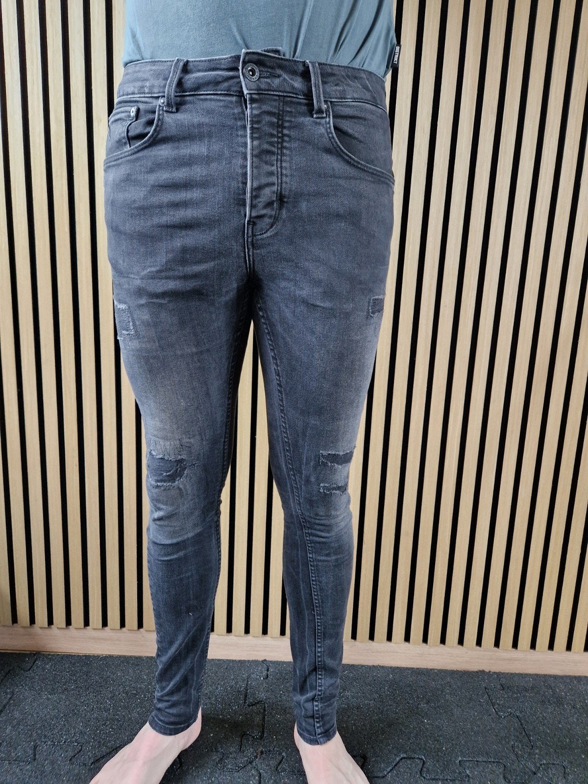 Chasin' grijze jeans, maat W32, Kleding | Heren, Spijkerbroeken en Jeans, Onbekend, W32 (confectie 46) of kleiner, Ophalen of Verzenden