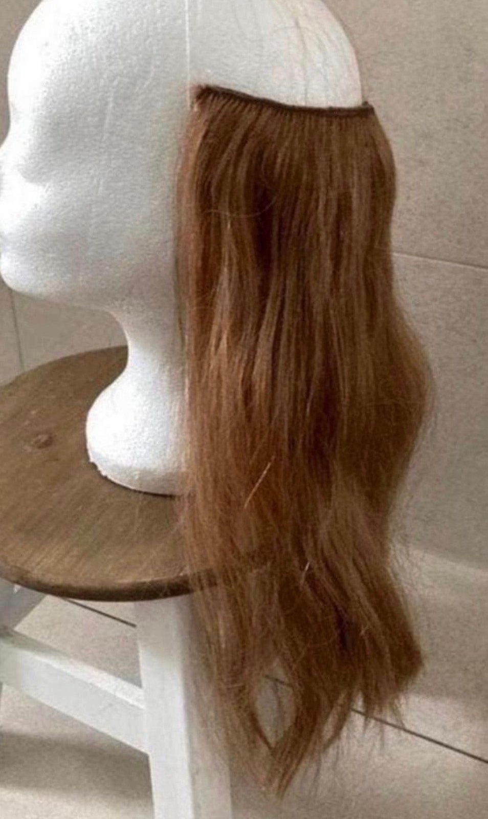 Haarwerk - haarverlening - haar extension echt haar, Ophalen of Verzenden, Zo goed als nieuw, Pruik of Haarverlenging