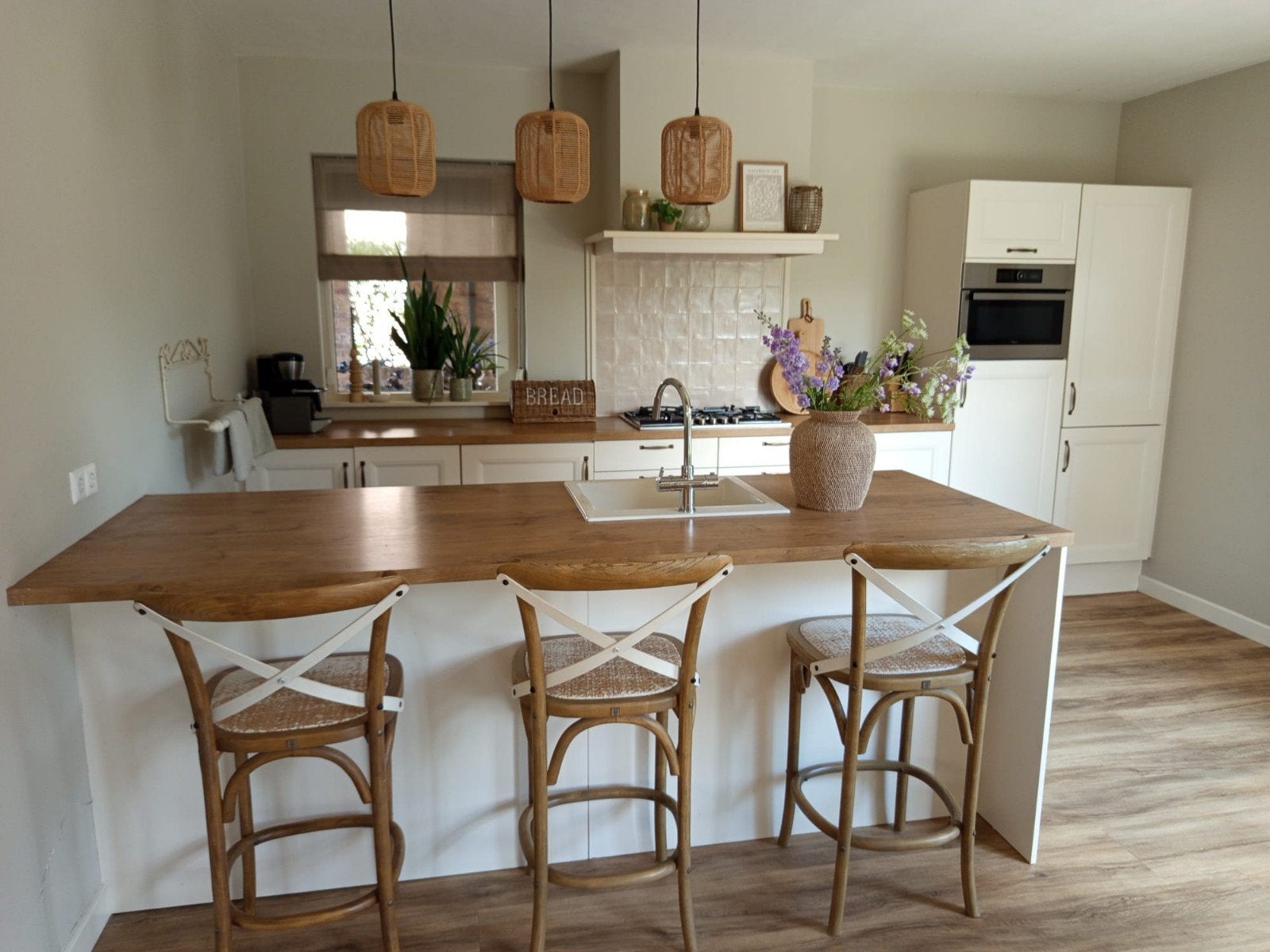 Landelijke keuken, Huis en Inrichting, Keuken | Complete keukens, Ophalen, Gebruikt, Wit, Overige typen