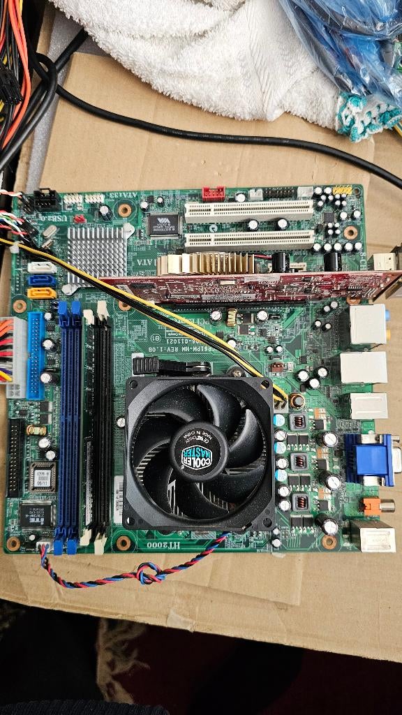 ECS MCP61PM-HM REV 1.0b, Gebruikt, Ophalen of Verzenden, Micro-ATX, Socket AM2