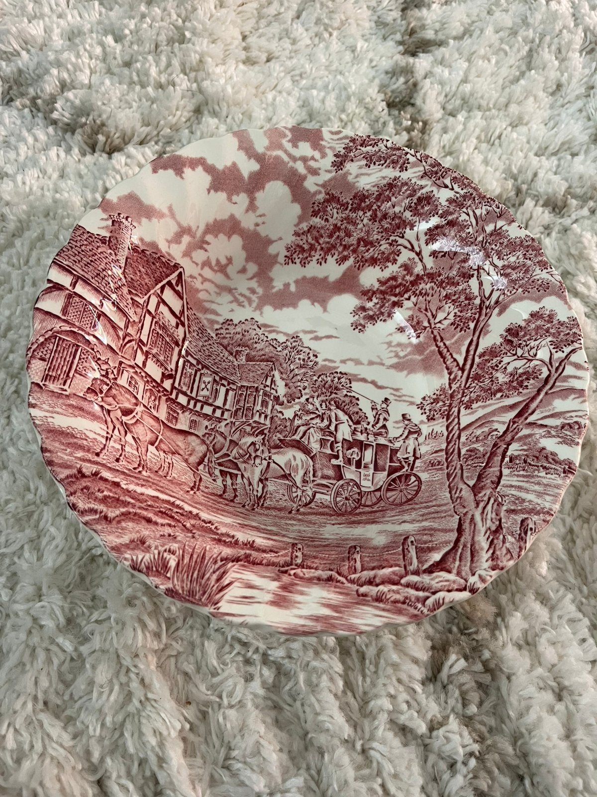 Vintage Myott Royal Mail schaal 21,5 cm – Made in England, Ophalen of Verzenden