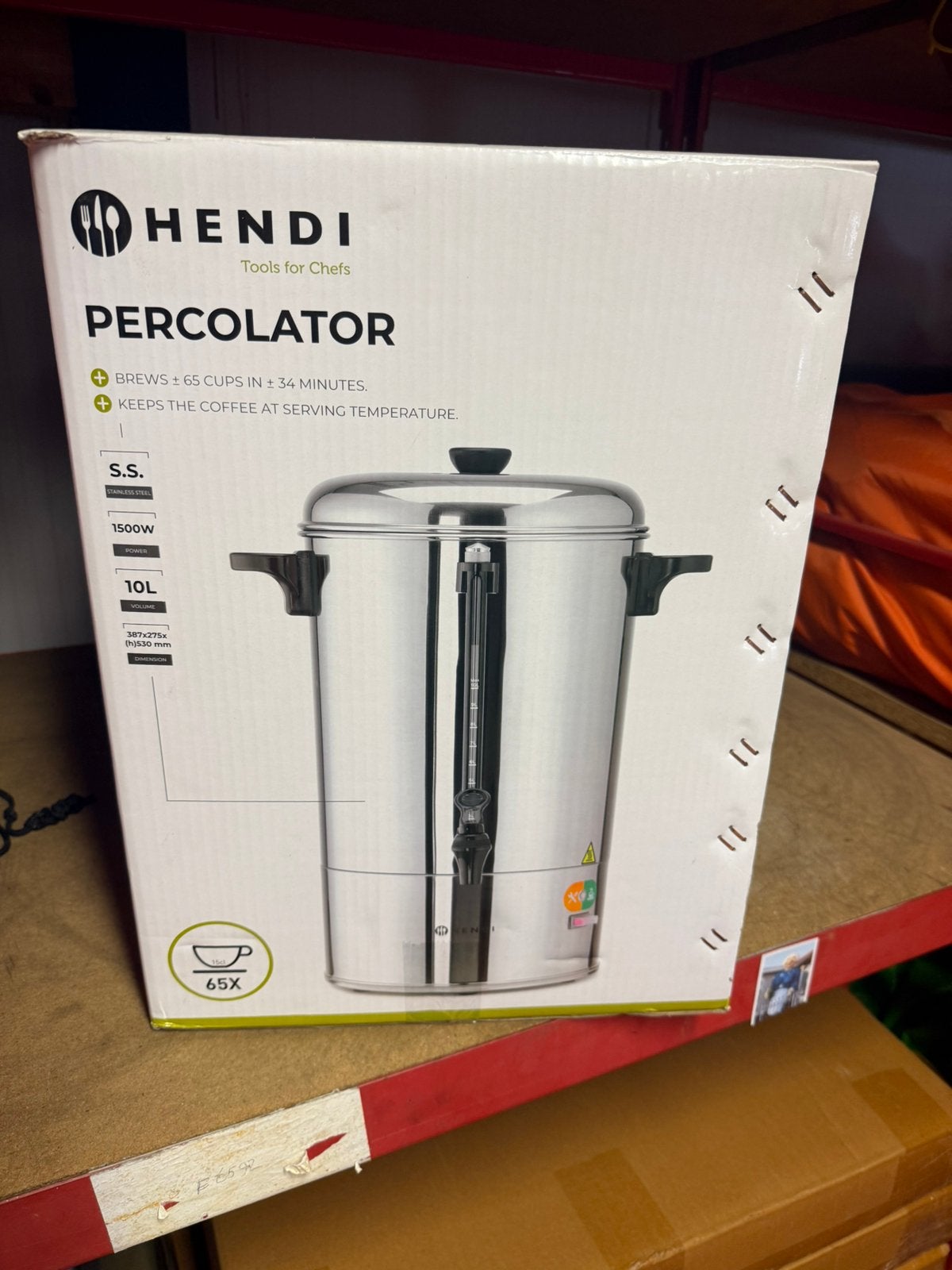 Hendi percolator 1 keer gebruikt, Ophalen, Zo goed als nieuw