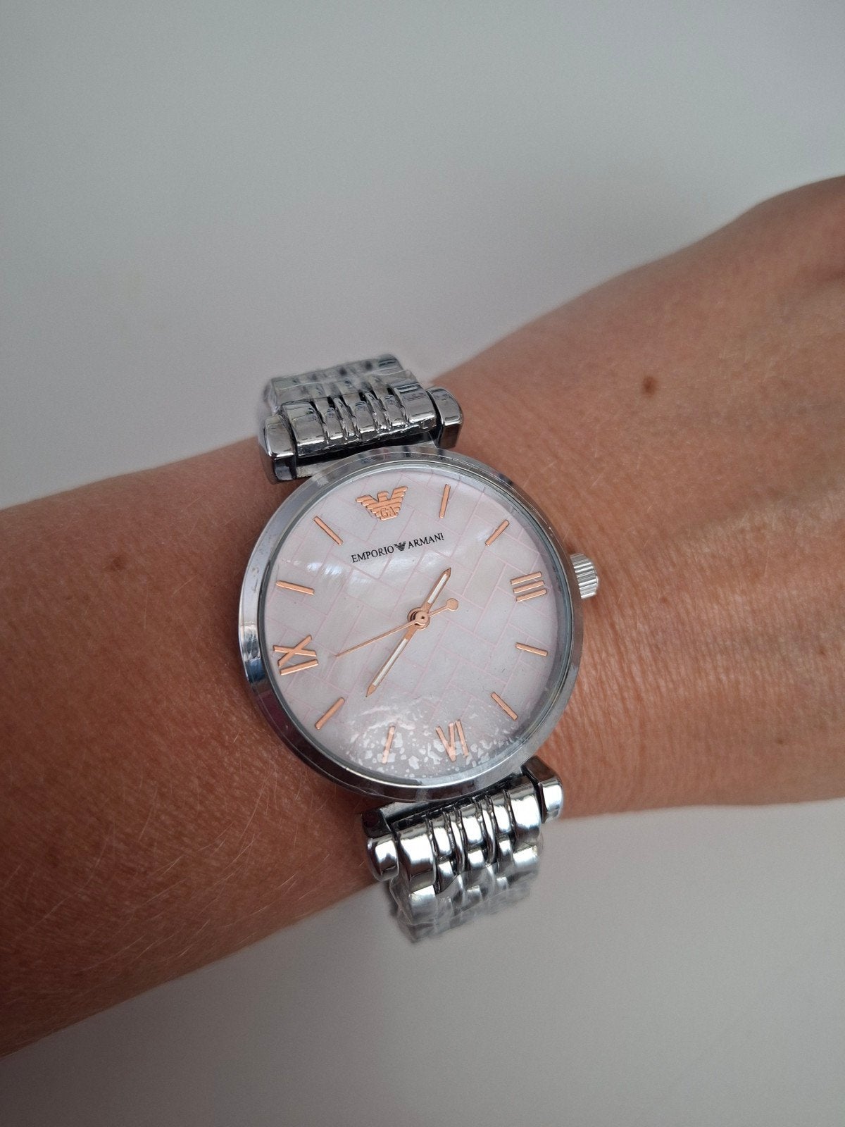 Emporio Armani dames horloge, Overige merken, Staal, Polshorloge, Nieuw