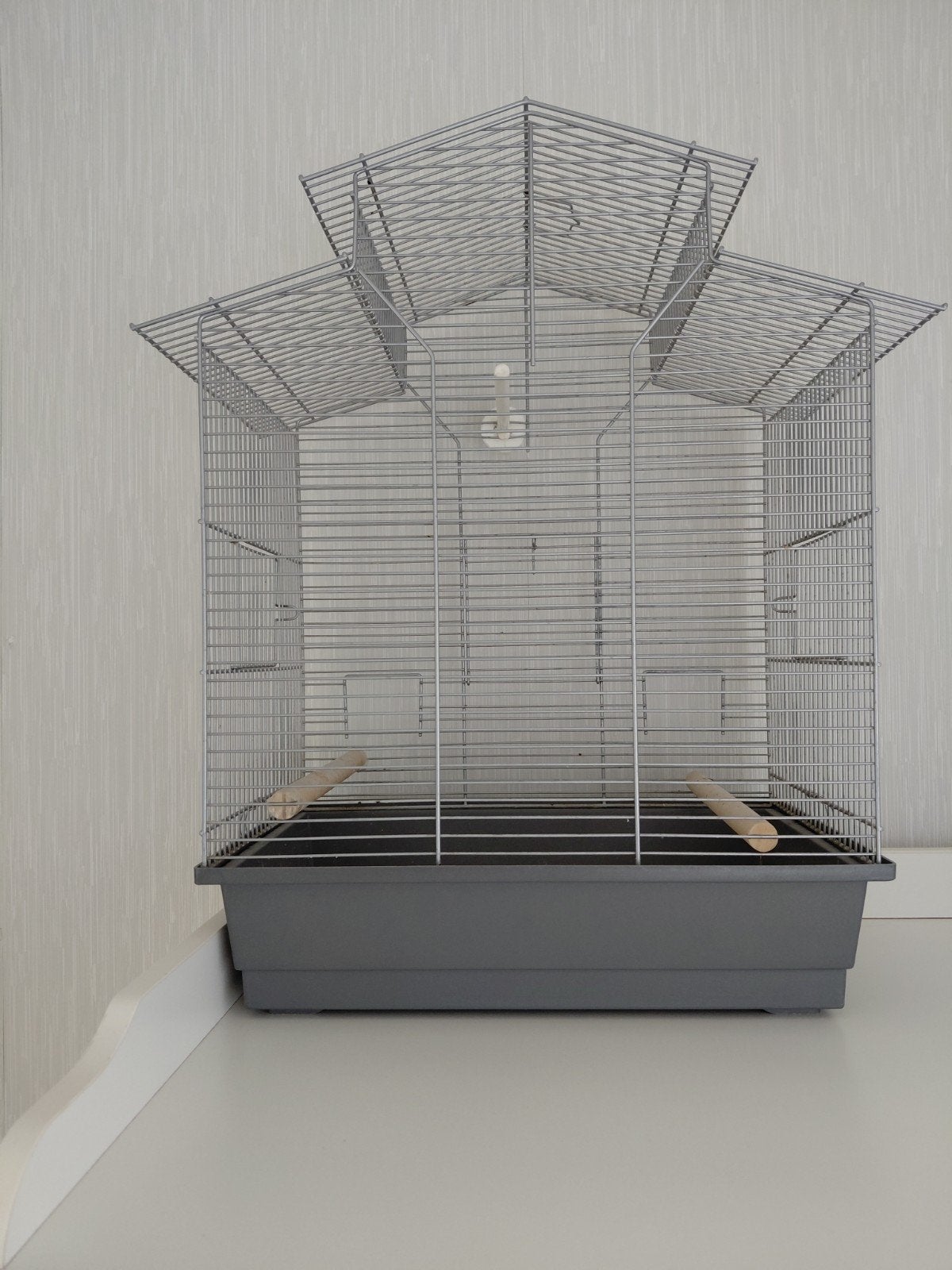 vogelkooi, Dieren en Toebehoren, Vogels | Hokken en Kooien, Ophalen, Gebruikt, Aluminium, Vogelkooi