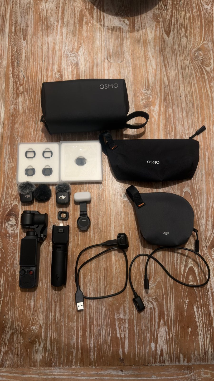 Osmo Pocket 4 Creator Combo extra DJI Microfoon + ND filters, Overige merken, Full HD, 20x of meer, Ophalen of Verzenden