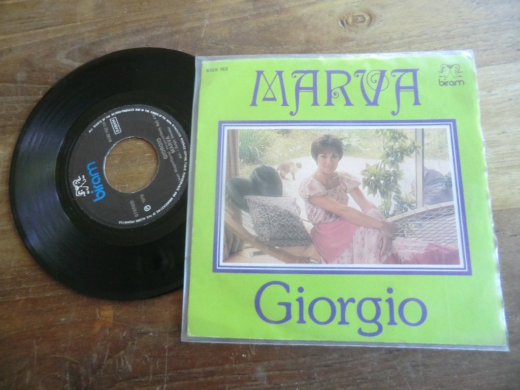 marva             giorgo/mooie bloemen kwamen veel te laat, Cd's en Dvd's, Ophalen of Verzenden, Zo goed als nieuw, 7 inch, Levenslied of Smartlap