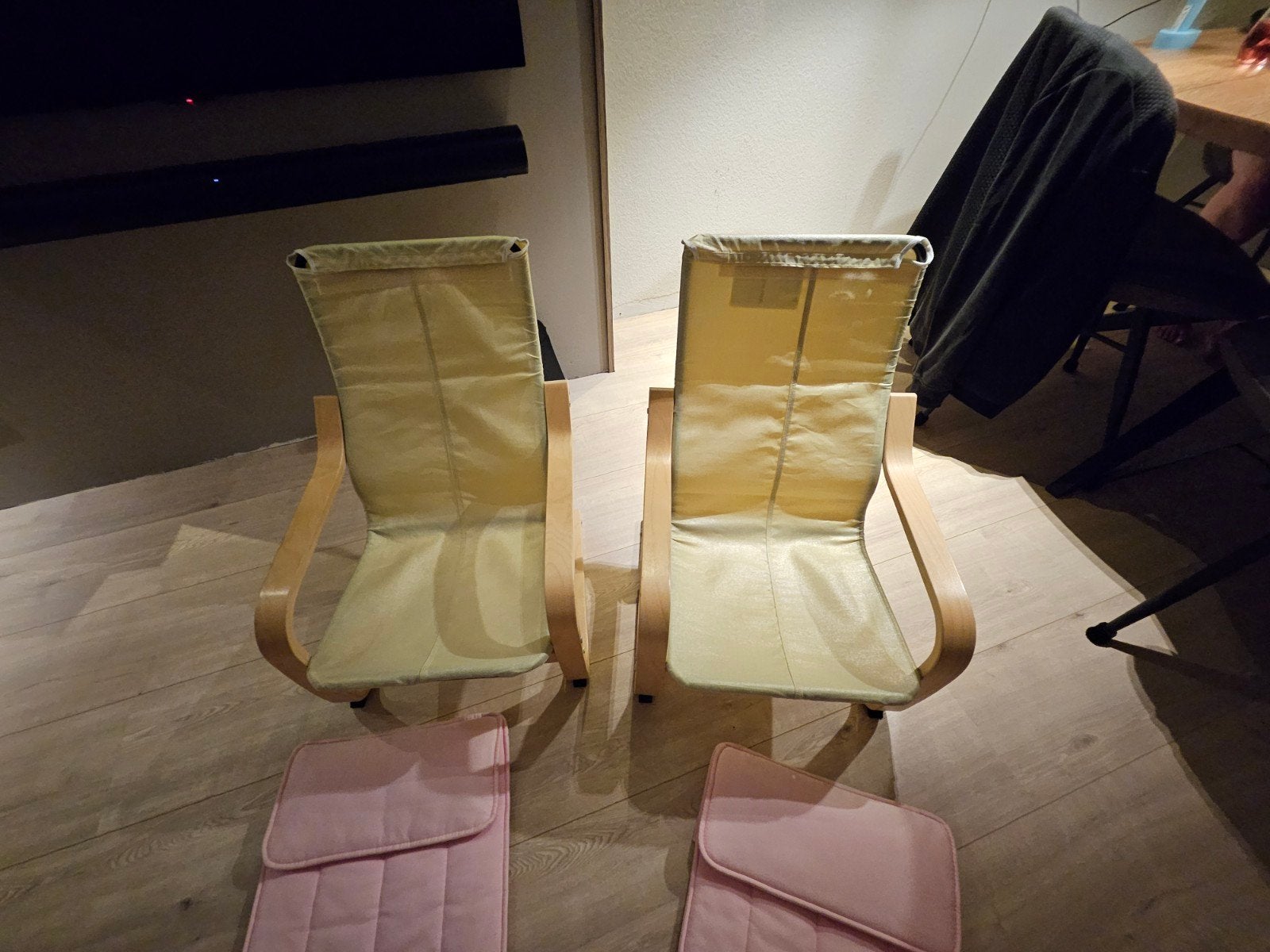 IKEA POÄNG Kinderfauteuil, berkenfineer (2 stuks), Ophalen