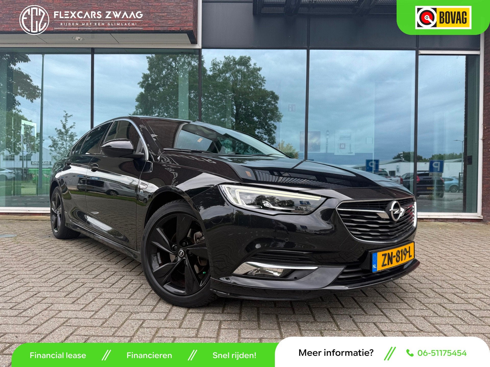 Opel Insignia Grand Sport 1.5 Turbo Exclusive - Automaat - L, Dealer onderhouden, Gebruikt, 4 cilinders, 700 kg