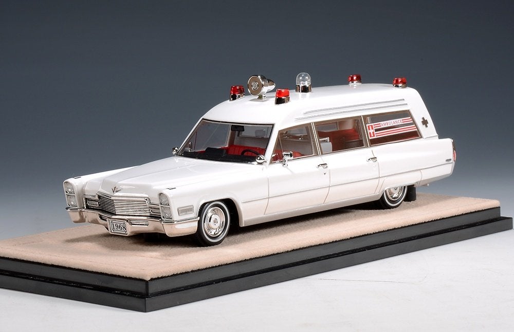 Cadillac Miller-Meteor Ambulance, Wit, 1/43, Stamp Models, Overige merken, Auto, ., Nieuw