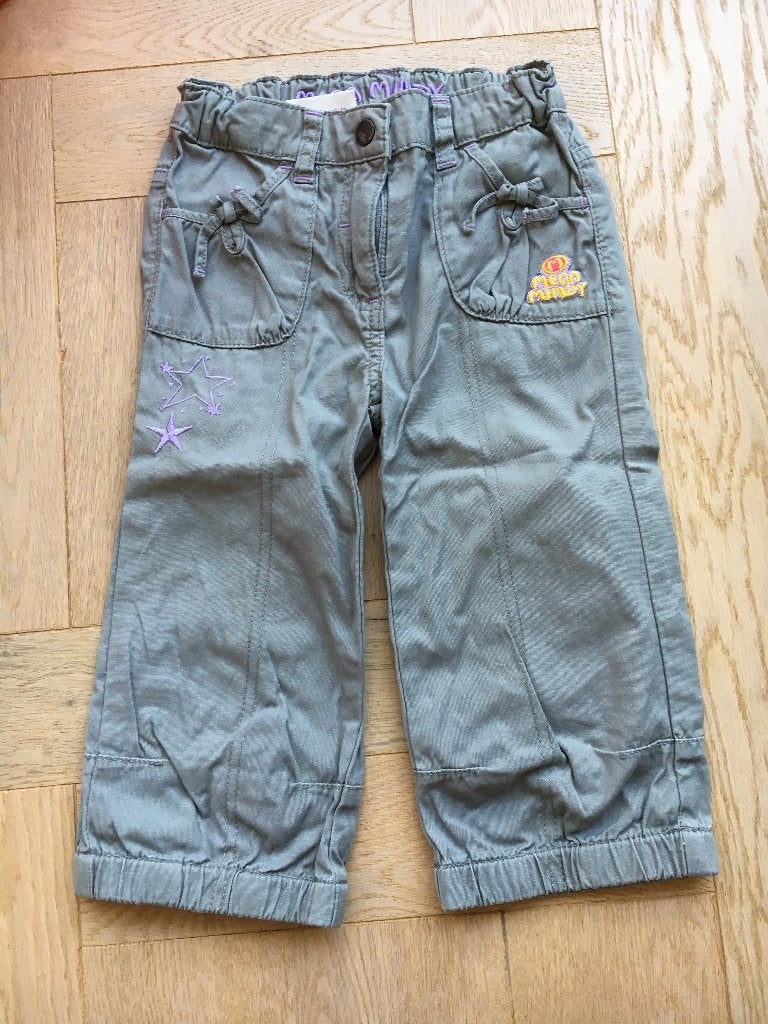 ZGAN grijze capri 3/4 broek Mega Mindy mt 122, Broek, Mega Mindy, Meisje, Ophalen of Verzenden