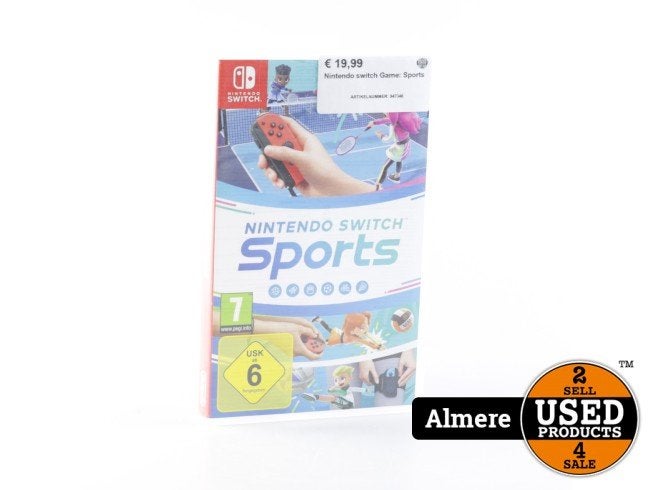 Nintendo switch Game: Sports, Nintendo, Zo goed als nieuw, Support@nintendo.com, 11-1 Hokotate-cho, Kamitoba, Minami-ku
Kyoto 601-8501
Japan