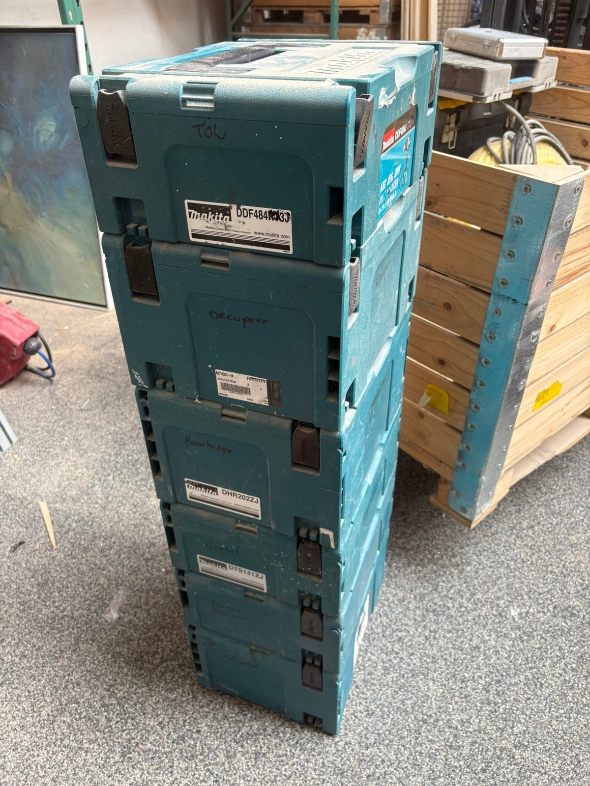 Makita/milwaukee gereedschapkoffers te koop, Ophalen of Verzenden, Gebruikt