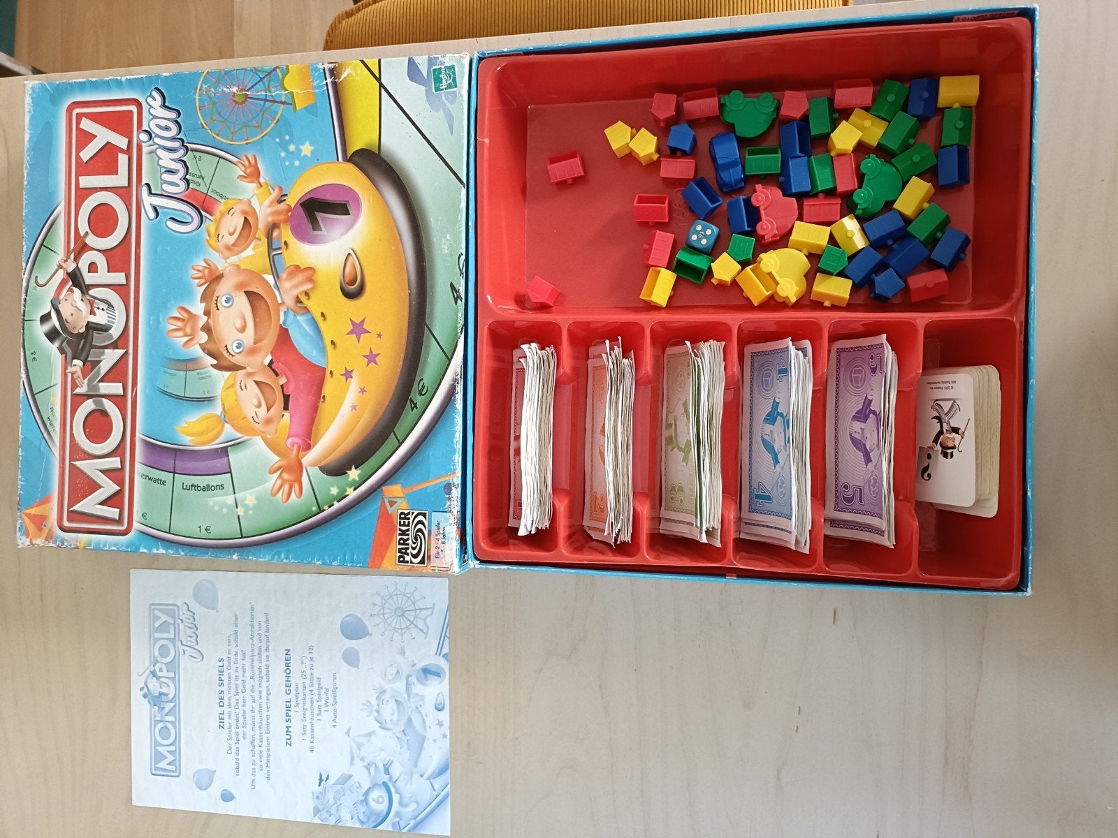 Gratis Monopoly Junior DEUTSCH DUITS, Drie of vier spelers, Ophalen, Gebruikt, Parker