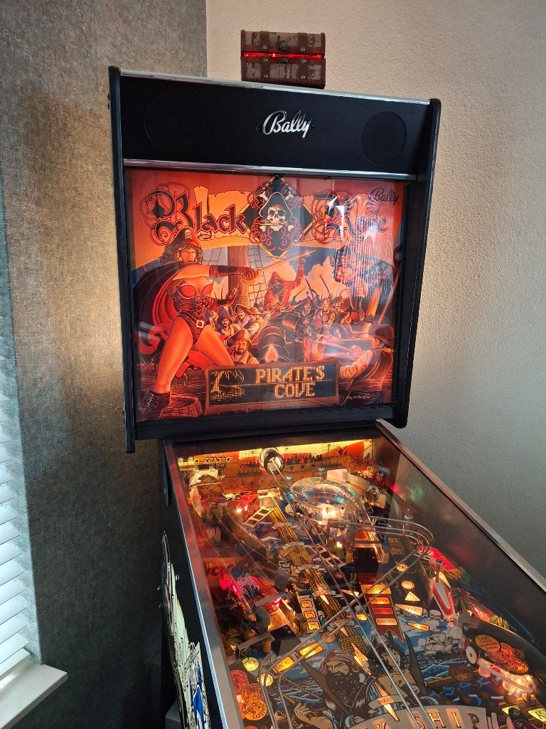 Een prachtige Bally Black Rose flipperkast Flipperkast, Ophalen, Gebruikt, Elektronisch, Bally
